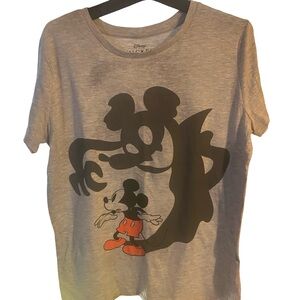 Disney Mickey Mouse Shadow Gray T-Shirt